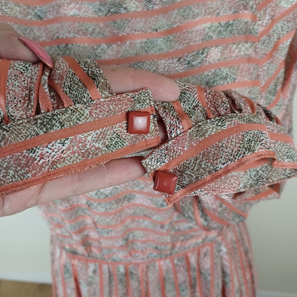 Vintage Dress Baby Pink Pleated by Tokyo Style - Picture 7 of 14